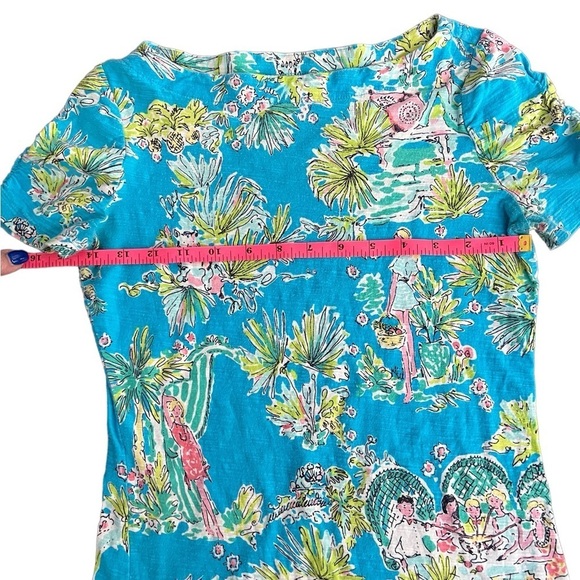 Rare Lilly Pulitzer Jungle Glam short sleeve blouse size S - Picture 4 of 9